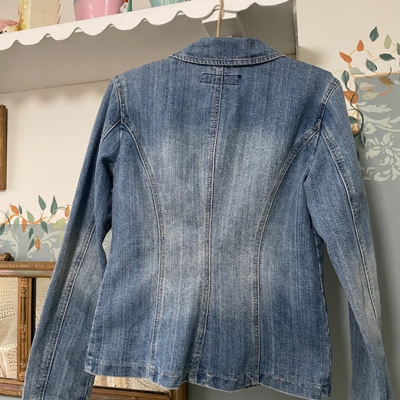 Small denim crystal studded blazer - Picture 2 of 3